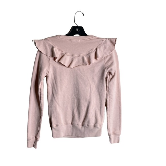 AVEC LES FILLES PINK RUFFLE SWEATSHIRT TOP - Picture 3 of 7